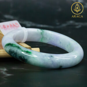 Vòng Ngọc Phỉ Thuý Type A Hoa Bay NI 55 19 - araca.vn