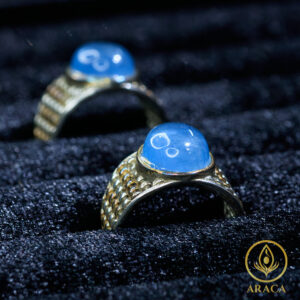 Nhẫn Đính Thạch Anh Aquamarine 5 - araca.vn