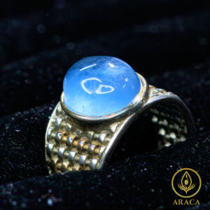Nhẫn Đính Thạch Anh Aquamarine 7 - araca.vn