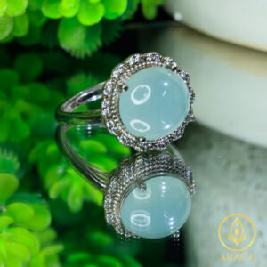 Nhẫn Đính Ngọc Phỉ Thúy Lam 5 - araca.vn