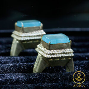 Nhẫn Đính Thạch Anh Aquamarine 11 - araca.vn
