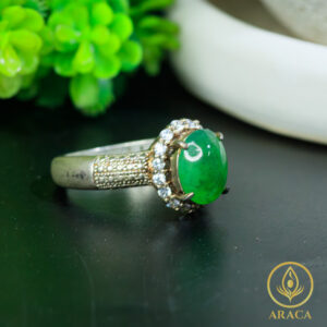 Nhẫn Đính Ngọc Cẩm Thạch