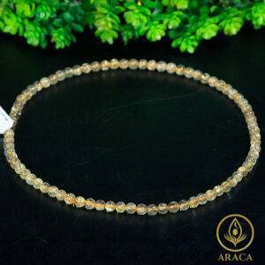 Chuỗi Vòng Cổ Thạch Anh Vàng Tự Nhiên