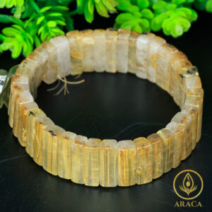 Vòng Tay Chuỗi Hạt Thạch Anh Tóc Vàng