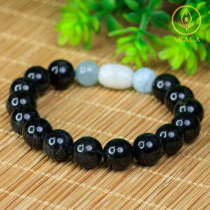 Vòng Tay Chuỗi Hạt Đá Obsidian 4 - araca.vn