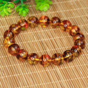 Vòng Tay Chuỗi Hạt Hổ Phách Hoa Tự Nhiên