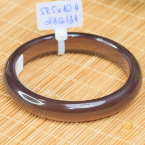 Vòng Mã Não Tím Khói Chalcedony Tự Nhiên 7 - araca.vn