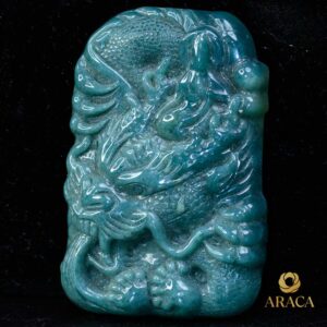 Mặt Rồng Dây Chuyền - Ngọc Cẩm Thạch