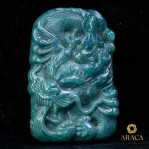 Mặt Rồng Dây Chuyền - Ngọc Cẩm Thạch 7 - araca.vn