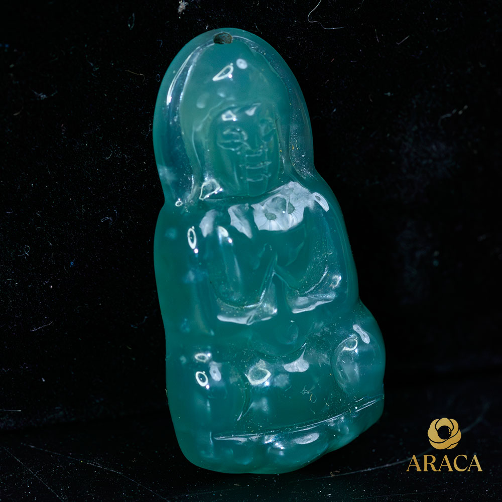 Mặt Dây Chuyền Quan Âm Ngọc Cẩm Thạch 2 Mặt Dây Chuyền Quan Âm Ngọc Cẩm Thạch 1 - araca.vn