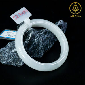Vòng Ngọc Phỉ Thuý Type A Bạch Ngọc NI 52.7 13 - araca.vn
