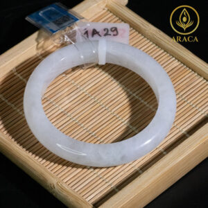 Vòng Ngọc Phỉ Thuý Type A Bạch Ngọc NI 52.7 11 - araca.vn
