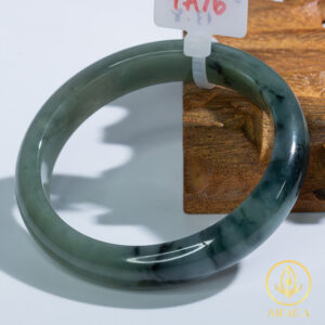 Vòng Ngọc Phỉ Thuý Type A Xanh Dầu NI 59 7 - araca.vn