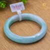 Vòng Ngọc Phỉ Thuý Type A Bạch Đới Thanh Táo Non NI 55.6