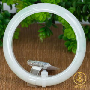 Vòng Ngọc Phỉ Thuý Type A Bạch Ngọc Ánh Xanh NI 58