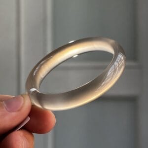 Vòng Mã Não Tím Khói Chalcedony Tự Nhiên NI 52-56 4 - araca.vn