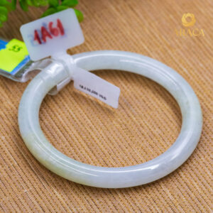 Vòng Ngọc Phỉ Thuý Type A Bạch Ngọc Điểm Hoàng Phỉ NI 56