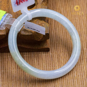 Vòng Ngọc Phỉ Thuý Type A Bạch Ngọc Điểm Hoàng Phỉ NI 56 4 - araca.vn
