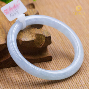 Vòng Ngọc Phỉ Thuý Type A Bạch Ngọc NI 55.6 7 - araca.vn