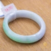 Vòng Ngọc Phỉ Thuý Type A Bạch Đới Thanh NI 55.6