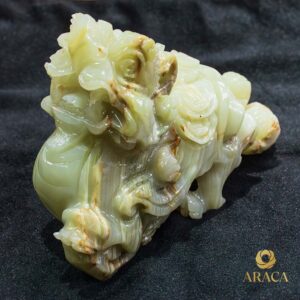 Tượng Cặp Tỳ Hưu - Đá Onyx Xanh