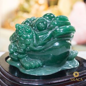 Tượng Cụ Thiền Thừ - Đá Aventurine