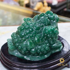 Tượng Cụ Thiền Thừ - Đá Aventurine 7 - araca.vn