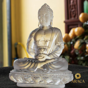 Tượng Đức Phật A Di Đà - Thủy Tinh Nhân Tạo 15cm 7 - araca.vn