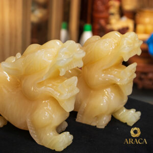 Tượng Cặp Tỳ Hưu - Ngọc Hoàng Long 7 - araca.vn