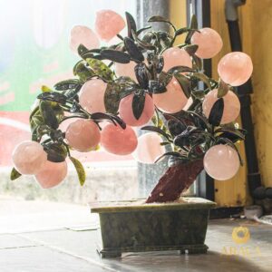 Cây Đào Tiên Thạch Anh Hồng 18 quả