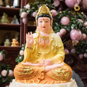 Tượng Phật Mẹ Quan Âm Bột Đá