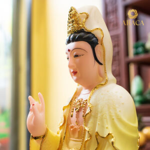 Tượng Phật Mẹ Quan Âm Bột Đá 5 - araca.vn