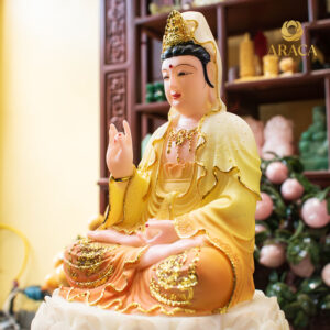 Tượng Phật Mẹ Quan Âm Bột Đá 7 - araca.vn