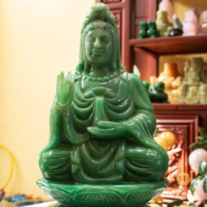 Tượng Phật Mẹ Quan Âm - Ngọc Bích 33cm