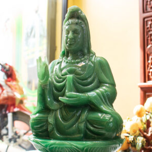 Tượng Phật Mẹ Quan Âm - Ngọc Bích 33cm 7 - araca.vn
