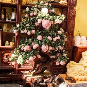 Cây Đào Tiên Thạch Anh Hồng 108 quả