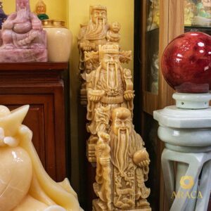 Tượng Phật Phúc - Lộc - Thọ - Ngọc Hoàng Long 45cm