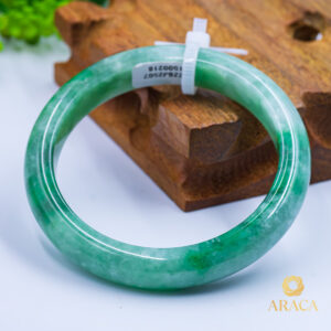 Vòng Ngọc Phỉ Thuý Type A Xanh Cay NI 58.7 7 - araca.vn