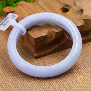 Vòng Ngọc Phỉ Thuý Type A Tím Môn NI 60 5 - araca.vn