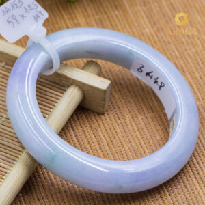 Vòng Ngọc Phỉ Thuý Type A Tím Môn NI 57 7 - araca.vn