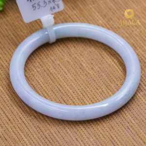 Vòng Ngọc Phỉ Thuý Type A Bạch Ngọc Ánh Xanh NI 54.5