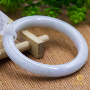 Vòng Ngọc Phỉ Thuý Type A Bạch Ngọc Ánh Tím NI 54.5 5 - araca.vn