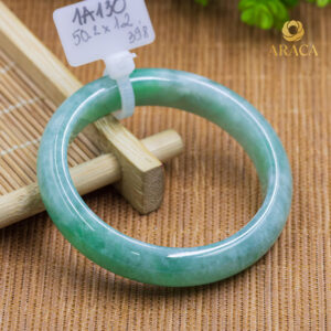 Vòng Ngọc Phỉ Thuý Type A Xanh Lý NI 50 5 - araca.vn