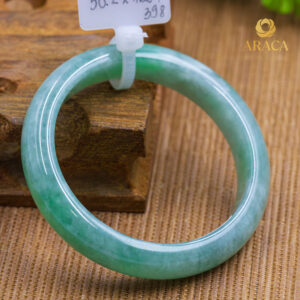 Vòng Ngọc Phỉ Thuý Type A Xanh Lý NI 50 7 - araca.vn