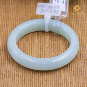 Vòng Ngọc Phỉ Thuý Type A Bạch Ngọc Ánh Xanh NI 53.2