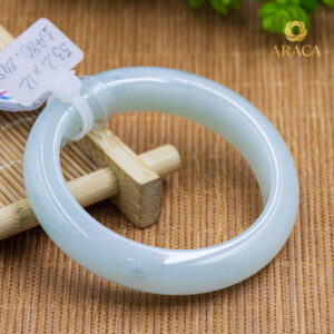 Vòng Ngọc Phỉ Thuý Type A Bạch Ngọc Ánh Xanh NI 53.2 5 - araca.vn