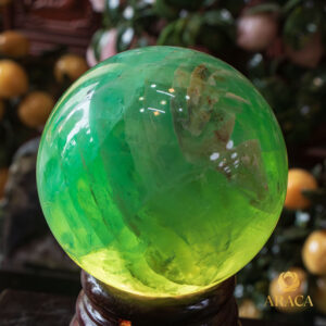 Quả Cầu Phong Thủy - Fluorite Xanh 5 - araca.vn