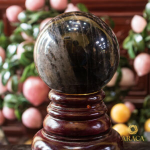 Quả Cầu Phong Thủy - Thạch Anh Đen