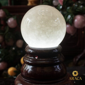 Quả Cầu Phong Thủy - Thạch Anh Trắng