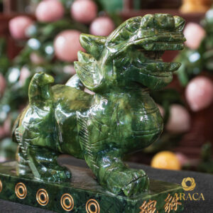 Tượng Cặp Tỳ Hưu - Đá Seraphinite